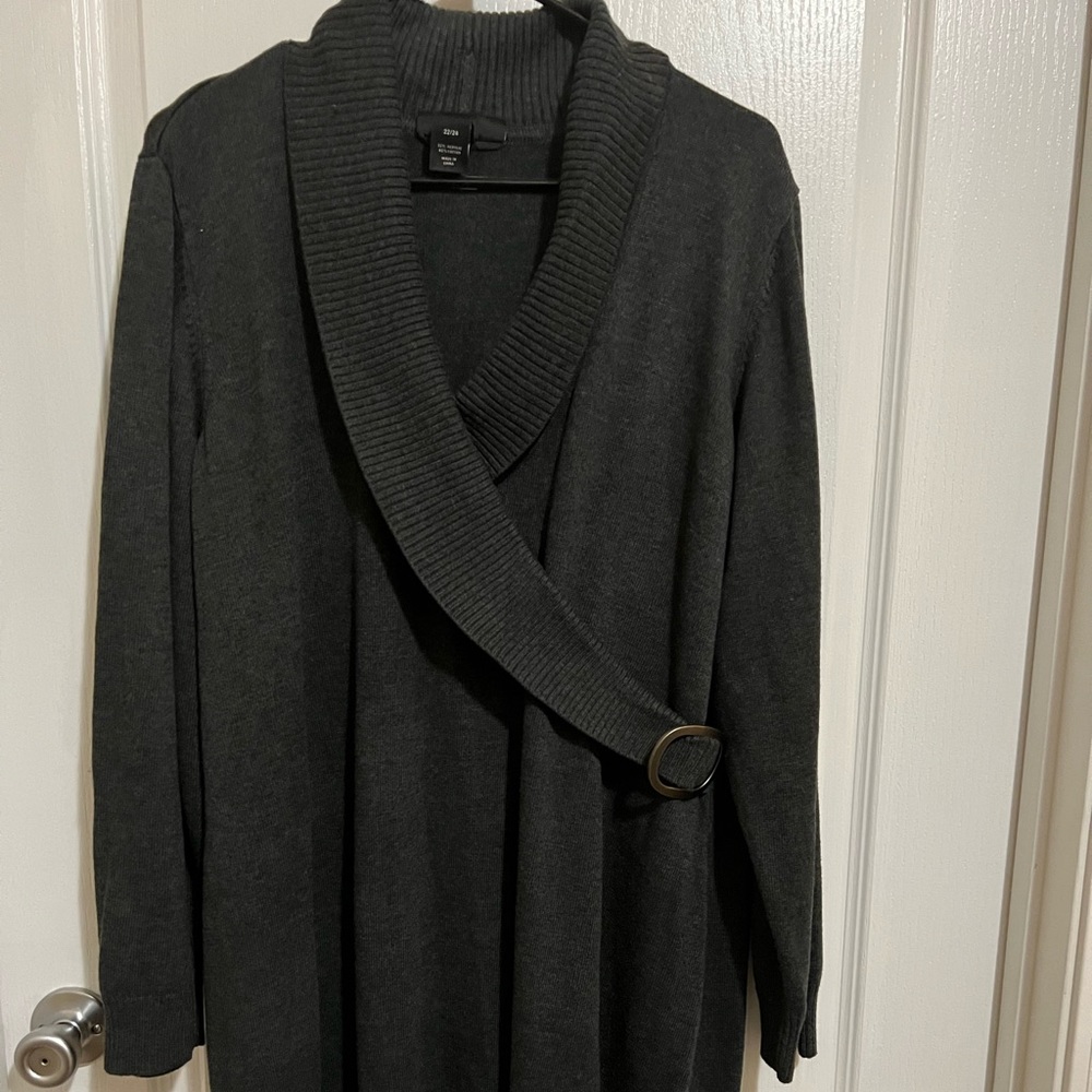 NWOT Lane Bryant sweater dress. Grey, size 22/24
